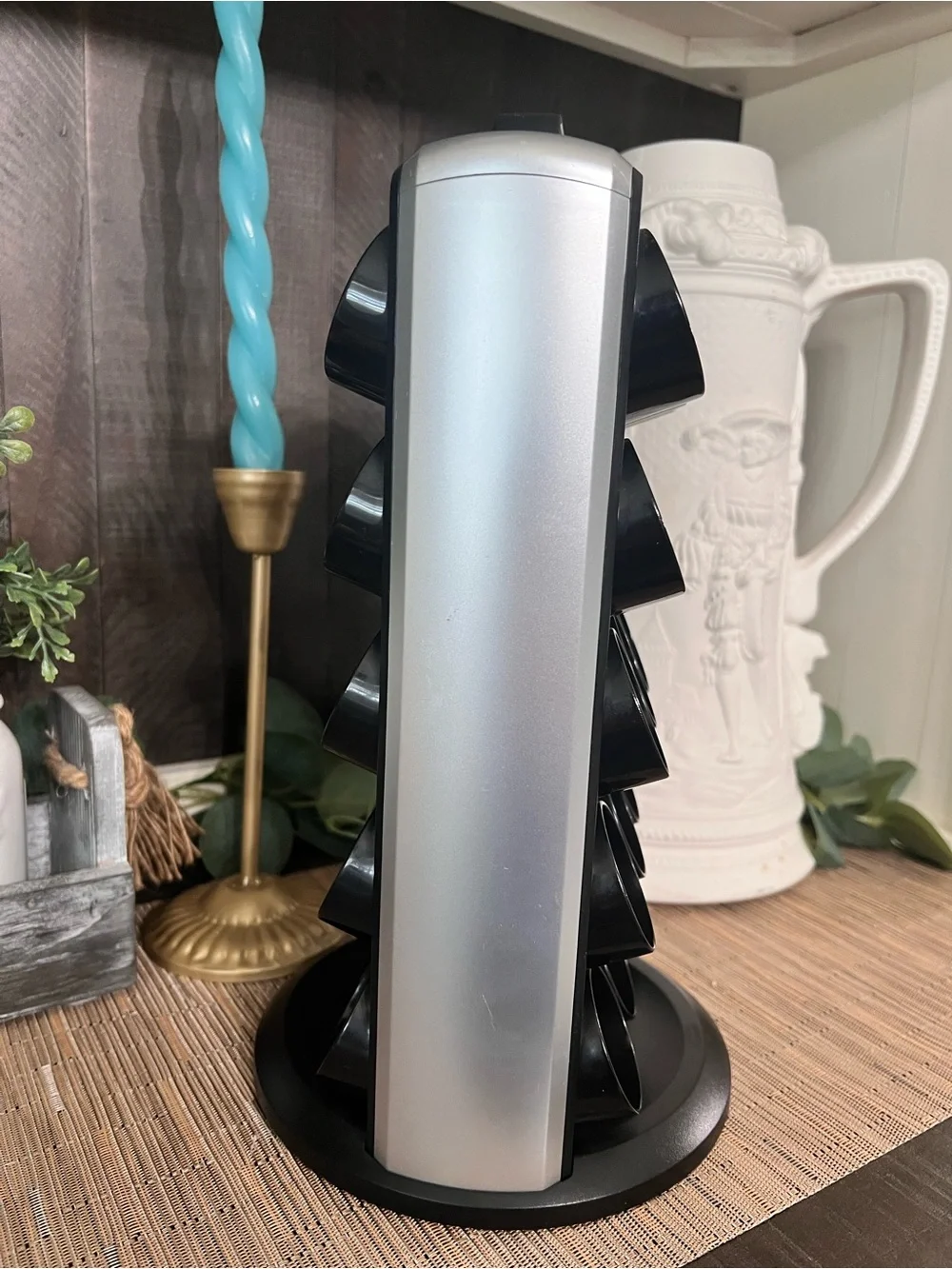 Keurig Black and Silver Rotating K-Cup Pod Holder